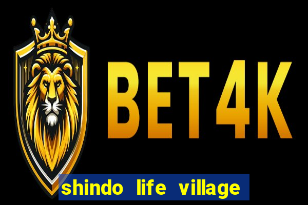 shindo life village blaze private server codes